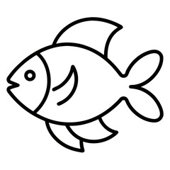 vector illustration of a fish