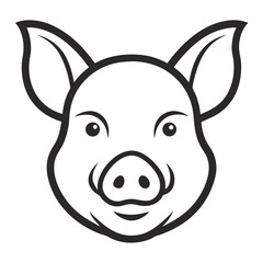 cartoon pig head