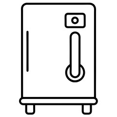 vector illustration of an electric heater