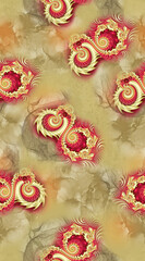 Abstract with geometric fractal background design