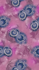 Abstract with geometric fractal background design