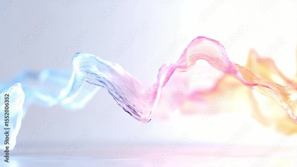 Poster liquid rhythm of color: an abstract dance of vibrant, fluid colors, swirling and merging in a dynami