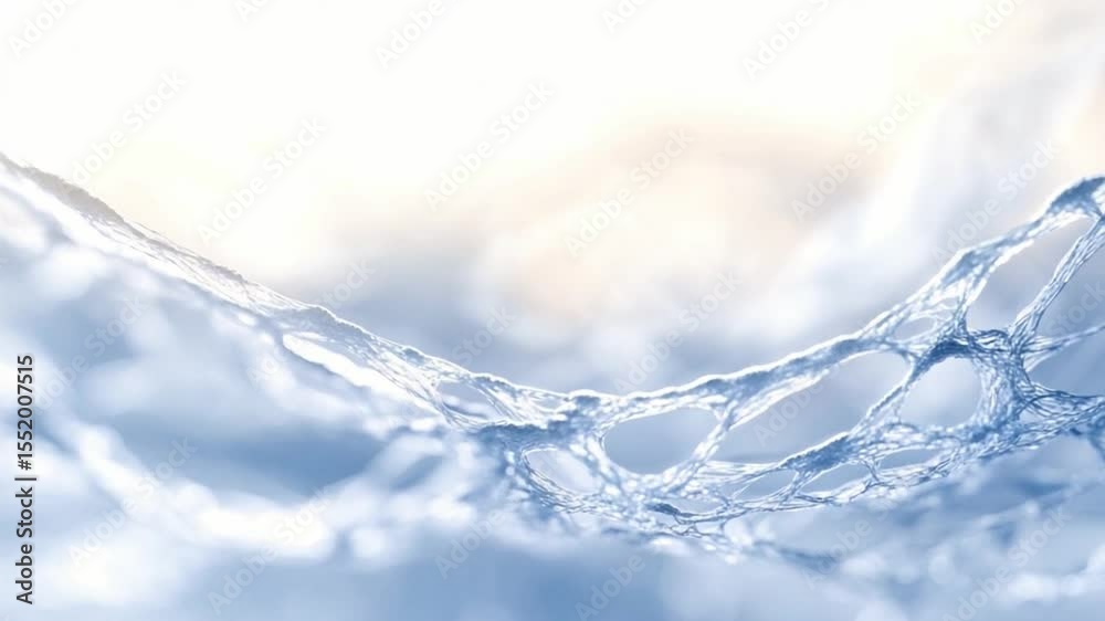 Poster abstract aqua essence: a captivating display of fluid dynamics, the image portrays the ethereal beau
