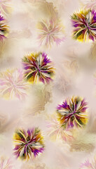 Abstract and  geometrical colourful object with multiple colours background pattern.