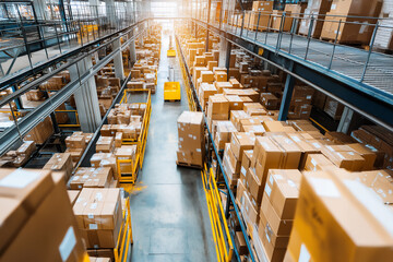 Fototapeta premium E-commerce Distribution Warehouse