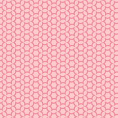 Pink Geometric Hexagon Pattern