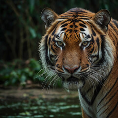 Obraz premium tiger in the wild Ai generated