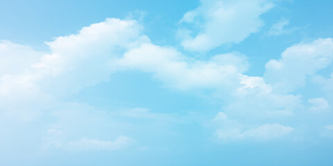 Daylight, natural blue sky, panorama, clouds, white background vast, beautiful, fresh weather clear image surface, splashed 