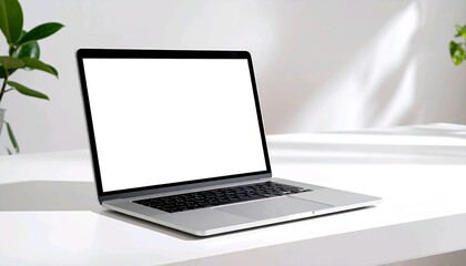 Minimalistyczne biurko z laptopem 3