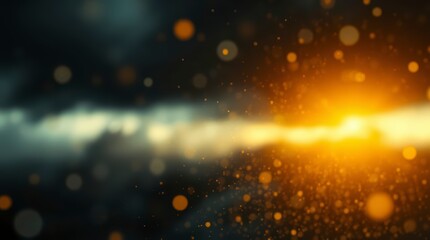 Obraz premium Abstract Golden Bokeh Light