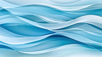 Obraz premium Abstract design with flowing blue and white lines.