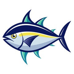 Clean Tuna Fish Vector Illustration