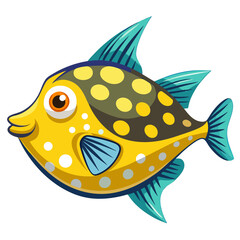 Boxfish Vector Art | Clean and Simple Design