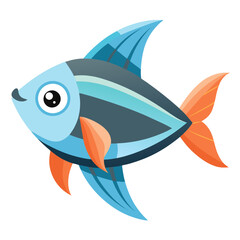 Clean Glassfish Vector Illustration