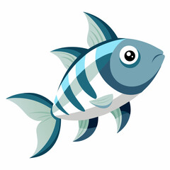 Fototapeta premium Isolated Glassfish Clipart | Clean Vector Drawing