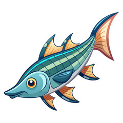 Clean Knifefish Vector Illustration