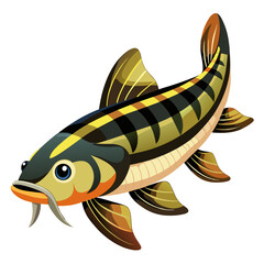 Clean Loach Fish Vector Illustration