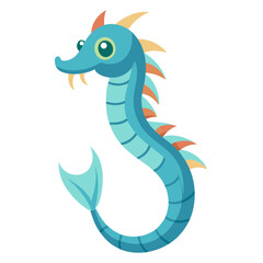 Fototapeta premium Clean Pipefish Vector Illustration