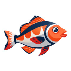 Isolated Rockfish Clipart | Clean Vector Drawing