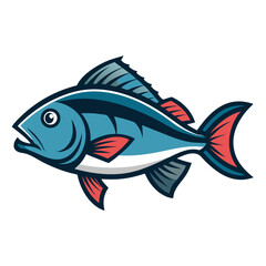 Clean Snapper Fish Vector Illustration
