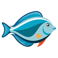 Isolated Sole Fish Clipart | Clean Vector Drawing