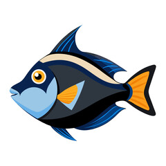 Clean Triggerfish Vector Illustration