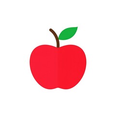 red apple vector illustration