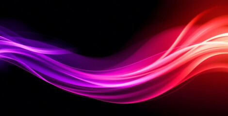 Abstract grainy gradient background purple pink orange black glowing color wave dark backdrop noise texture banner poster header design