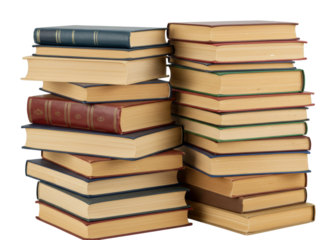 Books stacked in a cozy study educational resources indoor environment top-down perspective