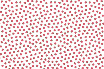 Vintage seamless pattern featuring whimsical strawberries on a light background