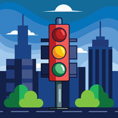 traffic light in the city