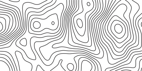 Topographic map background geographic line map with elevation assignments. Modern design with White background with topographic wavy pattern design.paper texture Imitation of a geographical map shades