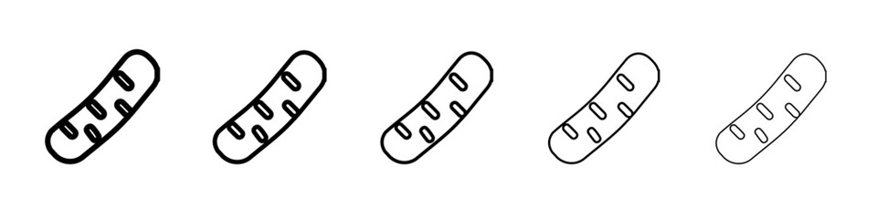 bacteria icon simple vector outline logo