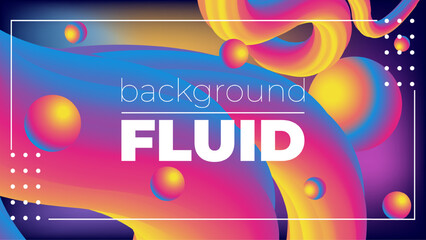 Gradient Background with 3D Fluid Shapes – Modern Abstract Liquid Forms for Trendy Web, App, and Graphic Design Projects
