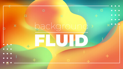 Gradient Background with 3D Fluid Shapes – Modern Abstract Liquid Forms for Trendy Web, App, and Graphic Design Projects
