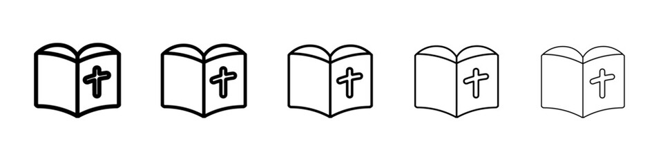 bible icon simple vector outline logo