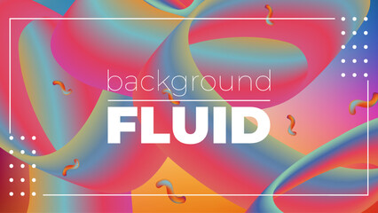 Gradient Background with 3D Fluid Shapes – Modern Abstract Liquid Forms for Trendy Web, App, and Graphic Design Projects