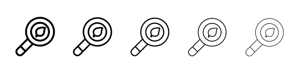 botany icon simple vector outline logo