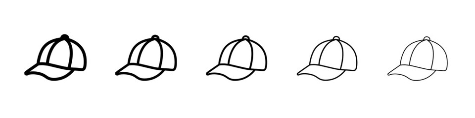 cap icon simple vector outline logo