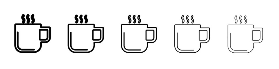 coffee icon simple vector outline logo