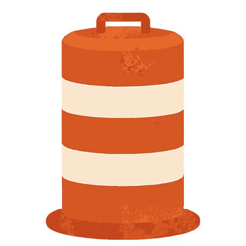 road barrel vector illustration icon on white background
Vector icon on the topic of road traffic