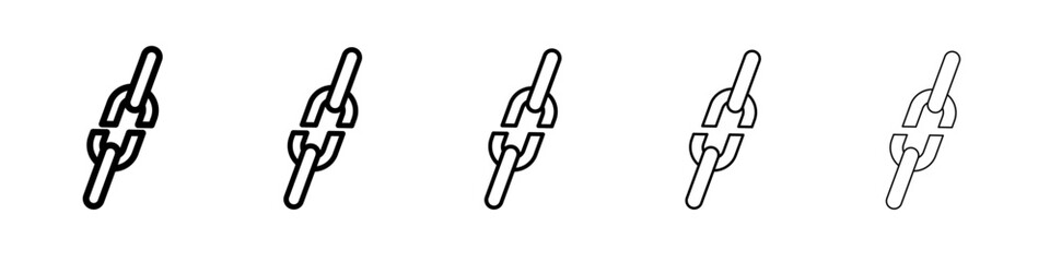 dislink icon simple vector outline logo