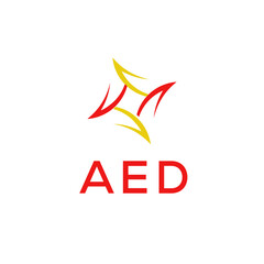 Modern AED Letter Logo Vector Template 