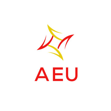 Modern AEU Letter Logo Vector Template 