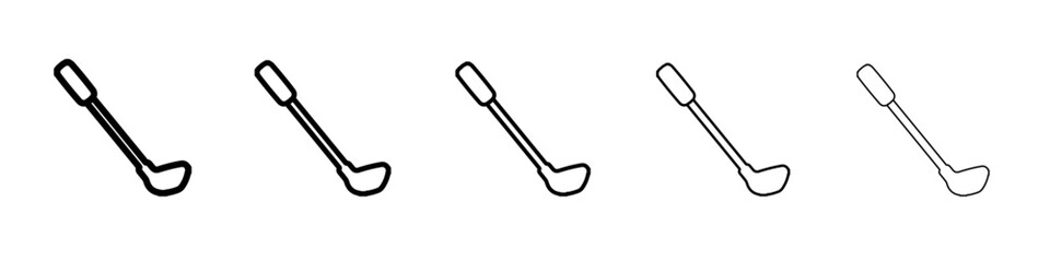 golf icon simple vector outline logo