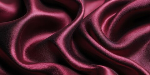 Obraz premium Luxurious Burgundy Silk Texture for Fashion and Romantic Design Background