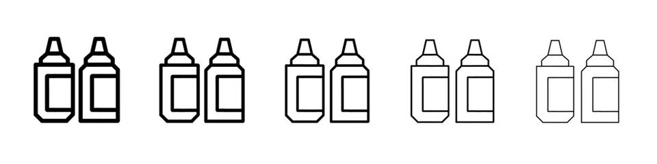 ketchup icon simple vector outline logo