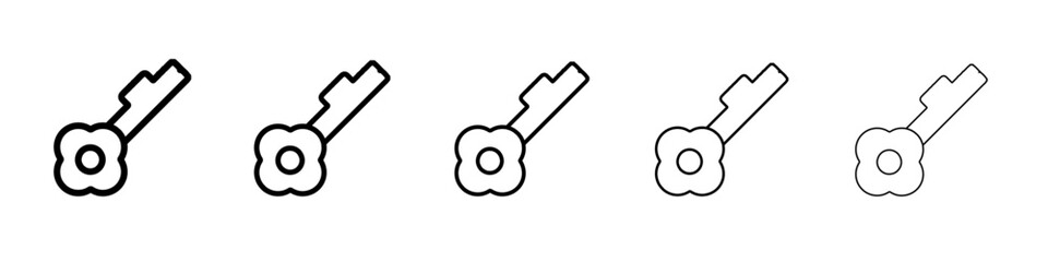 key icon simple vector outline logo