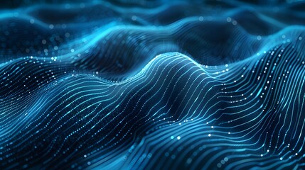 Geometric Ripple Texture: Digital Fingerprint Abstract