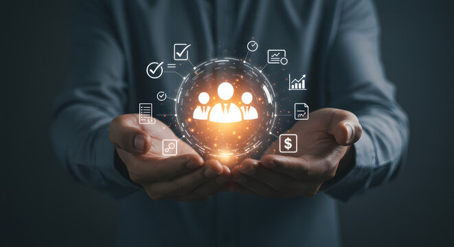 Human Resources and Business Management Concept